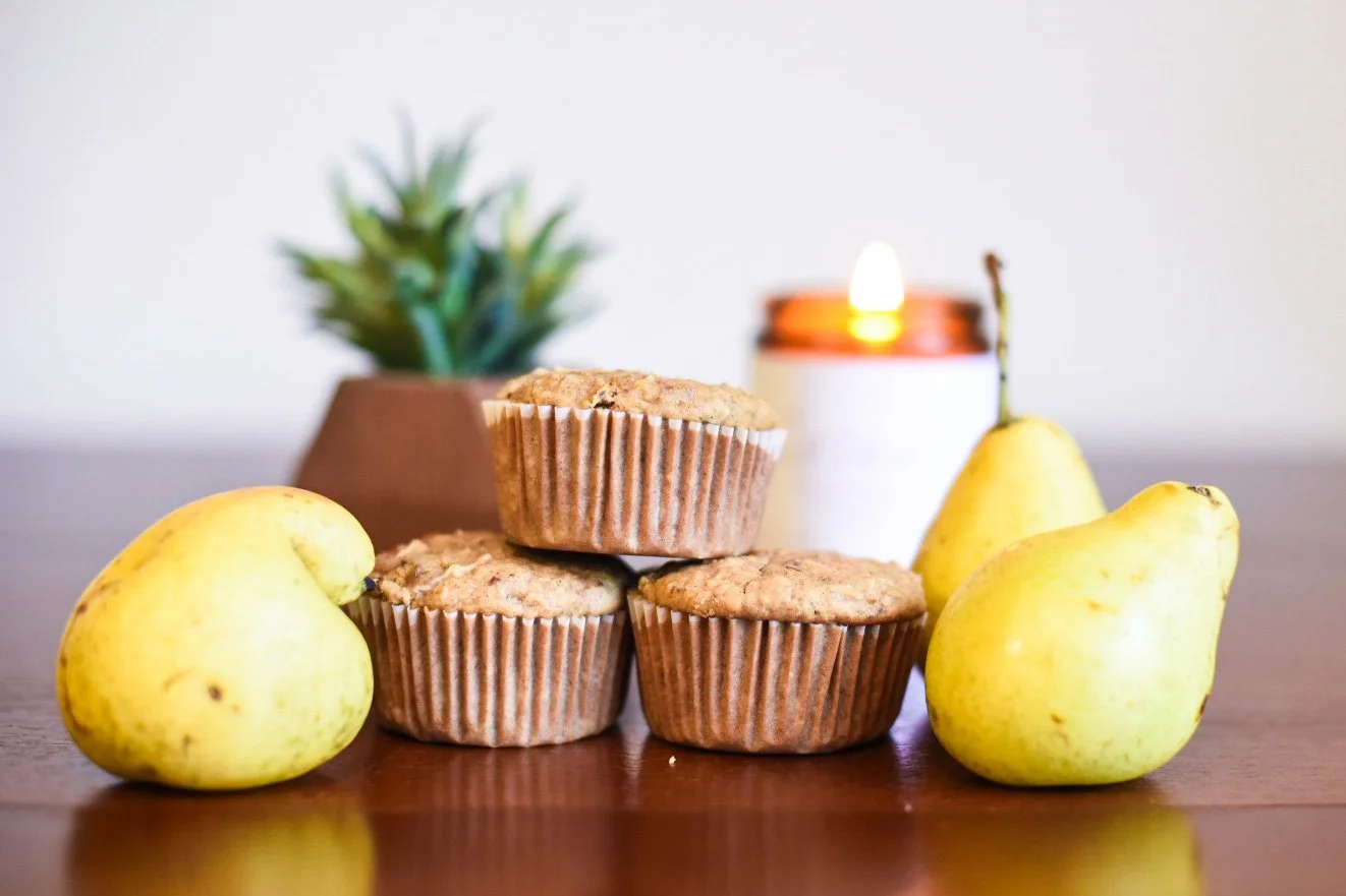 Pear Oat Muffins