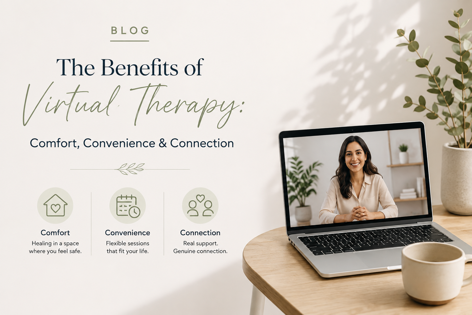 The Benefits of Virtual Therapy: Comfort, Convenience &amp; Connection
