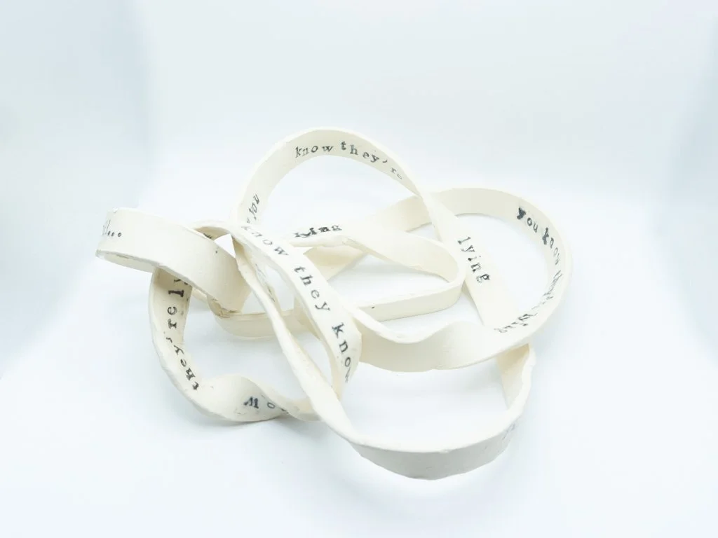 Democrassy (They're lying)- Mobius Sculpture-2026-3"HX11"WX10"D