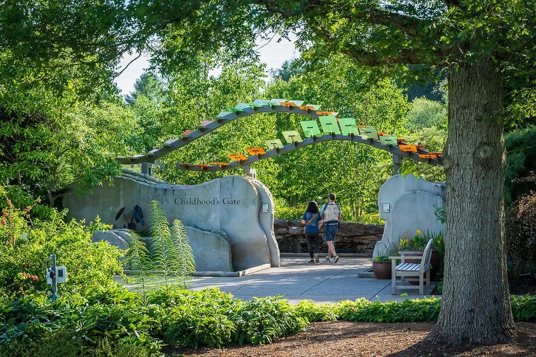 Moving through a series of garden &ldquo;rooms&rdquo;, visitors participate in a dynamic journey through Pennsylvania&rsquo;s unique geologic history. The entrance to Childhood&rsquo;s Gate is marked by stone walls arranged in vertical planes and a c