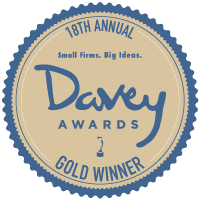 Davey Awards badge - Gold