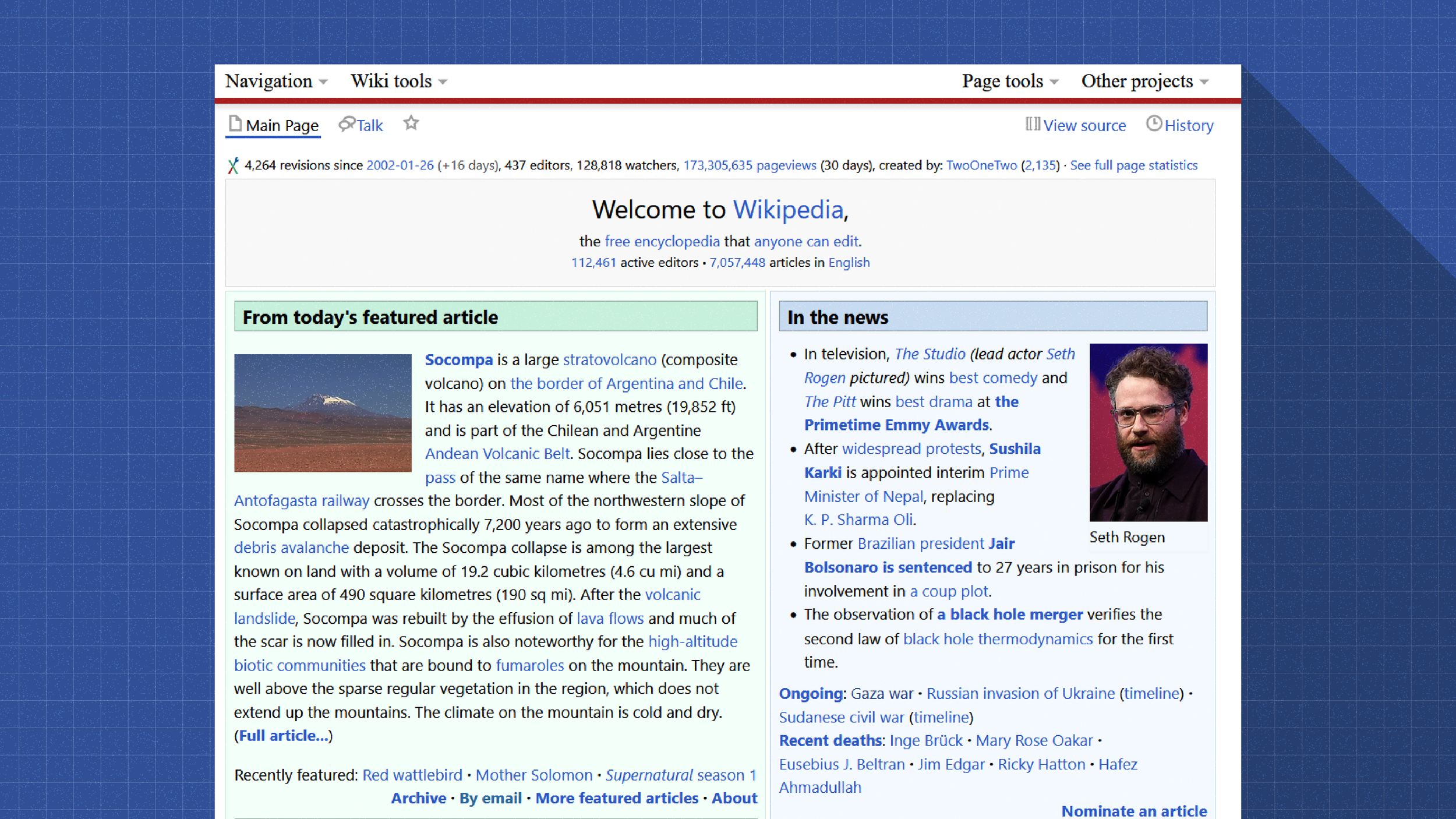 Wikipedia’s Timeless theme