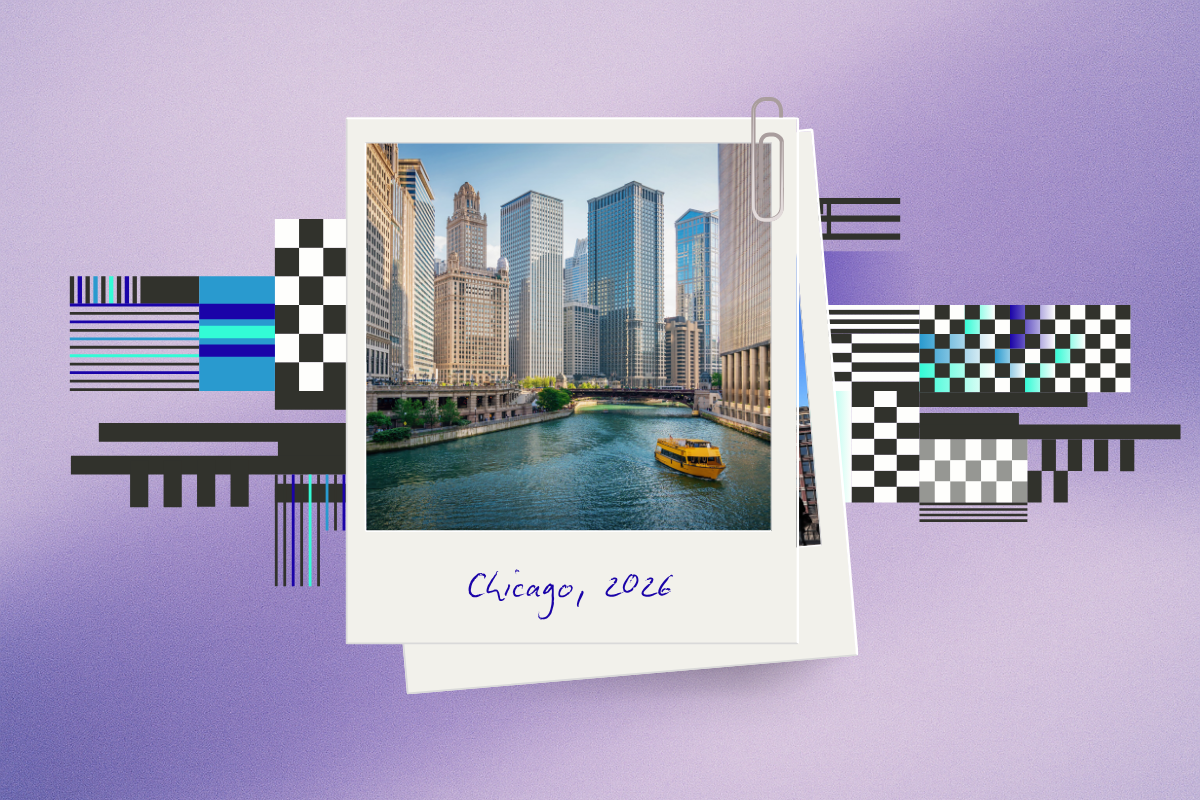 A Polaroid photograph showing Chicago