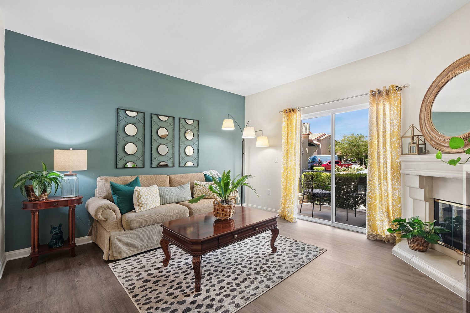 Living room in Model at Crescent Heights