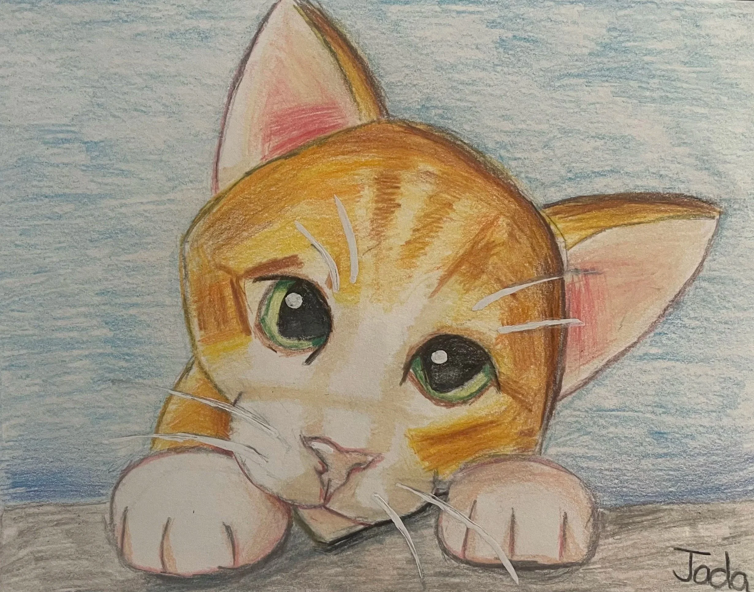 Age 7, Colored Pencil