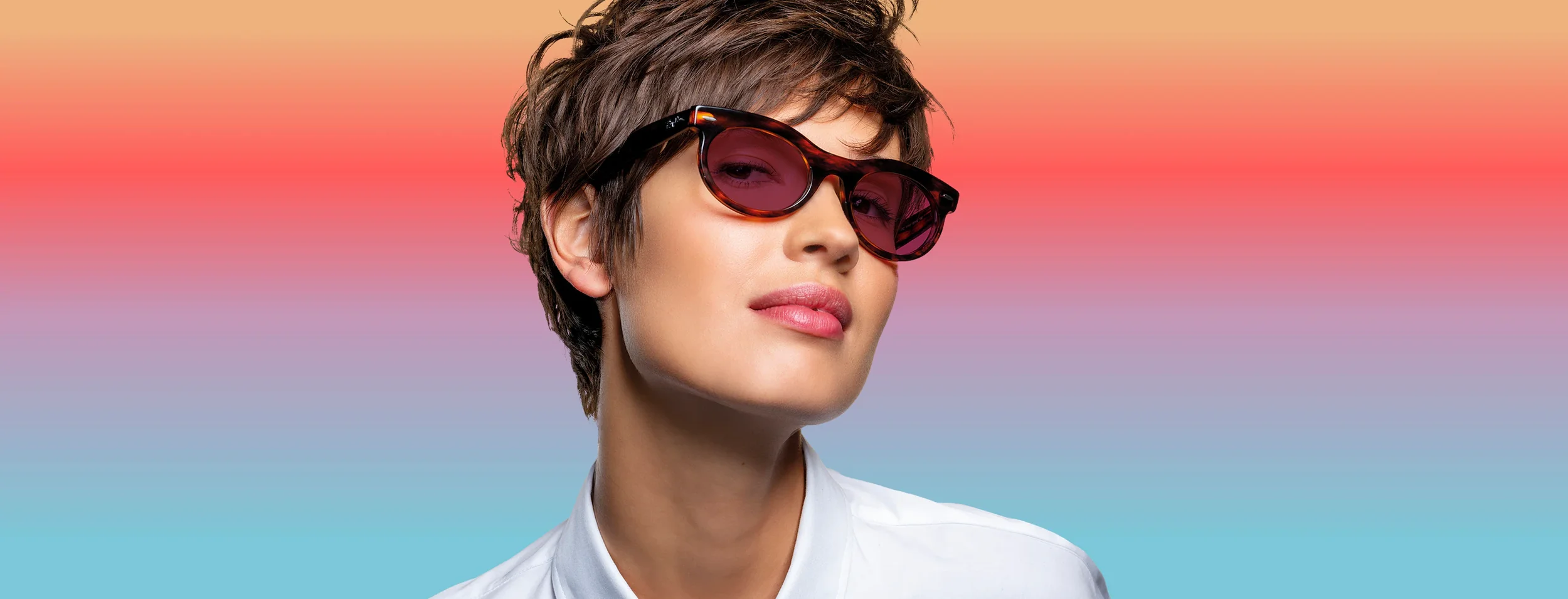 Transitions® lenses seamlessly adapt to changing light, darkening outdoors and fading back indoors.