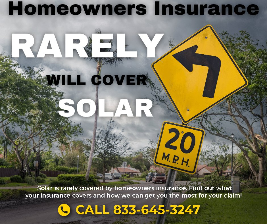 homeowners insurance doesn't cover solar panels