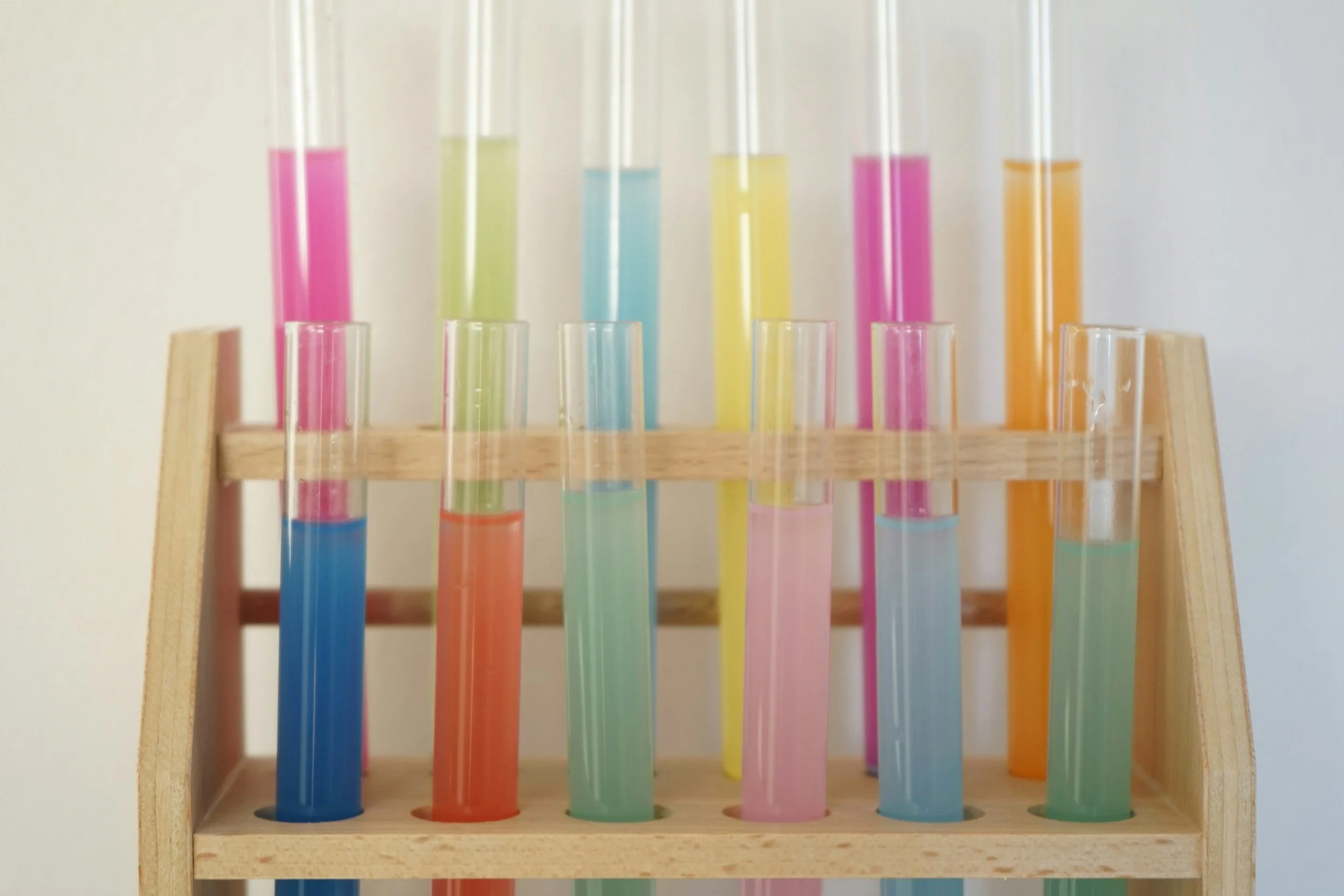 Test tubes with blood samples representing functional medicine laboratory testing for longevity biomarkers and early disease prevention