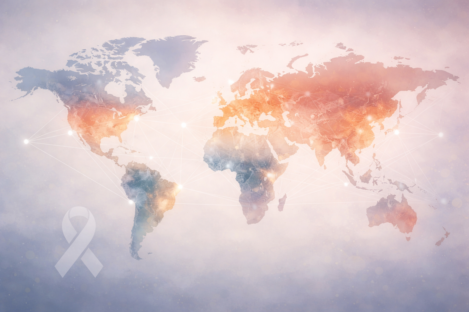 World map heatmap illustrating global cancer prevalence, with regions shaded to show varying levels of impact across countries.