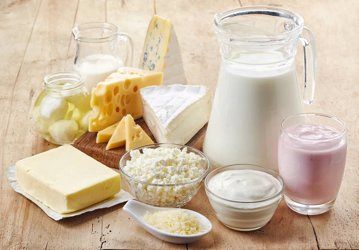 Dairy products containing lactose that can worsen SIBO symptoms like gas, bloating, and poor digestion