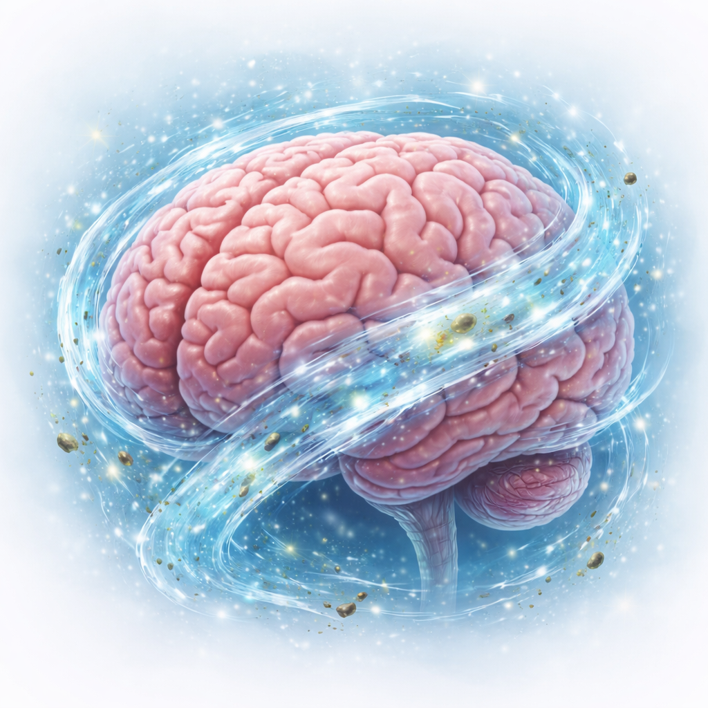 Image illustrating how our brains repair and detoxify during sleep