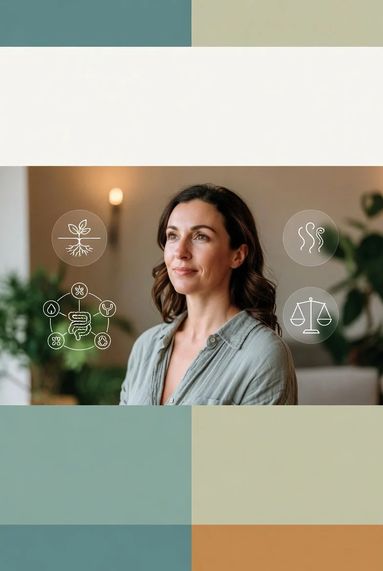 Woman feeling balanced and empowered through functional medicine approach to hormone imbalances at Premier Integrative Functional Medicine in Fullerton California