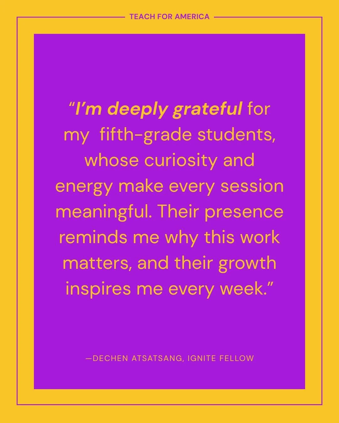 🍂 This month, we invited our corps members, Ignite tutors, and site leaders to pause and share what they&rsquo;re grateful for. Their reflections shine a light on the relationships, breakthrough moments, and small joys happening every day in classro