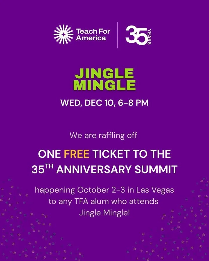 As we wrap up our 25th anniversary year here in Chicago&ndash;Northwest Indiana and look ahead to celebrating 35 years nationally next year, we're excited to share that any alum who attends Jingle Mingle on December 10 will be entered to win one FREE