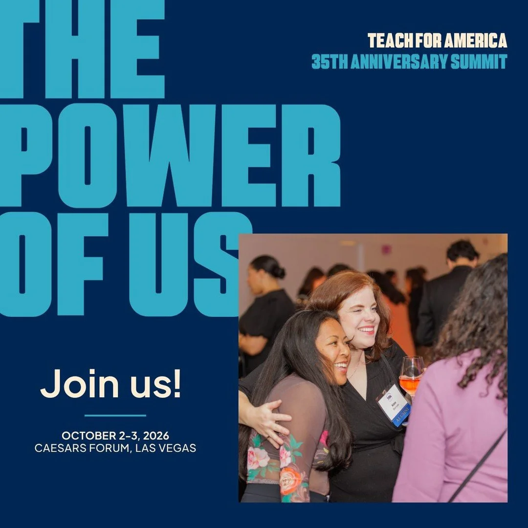 Greater Chicago&ndash;Northwest Indiana alumni: this moment is yours. ✨
Be part of the largest TFA gathering in nearly a decade&mdash;and apply for financial support to help make it possible (link in bio). Your story is part of this milestone. Regist
