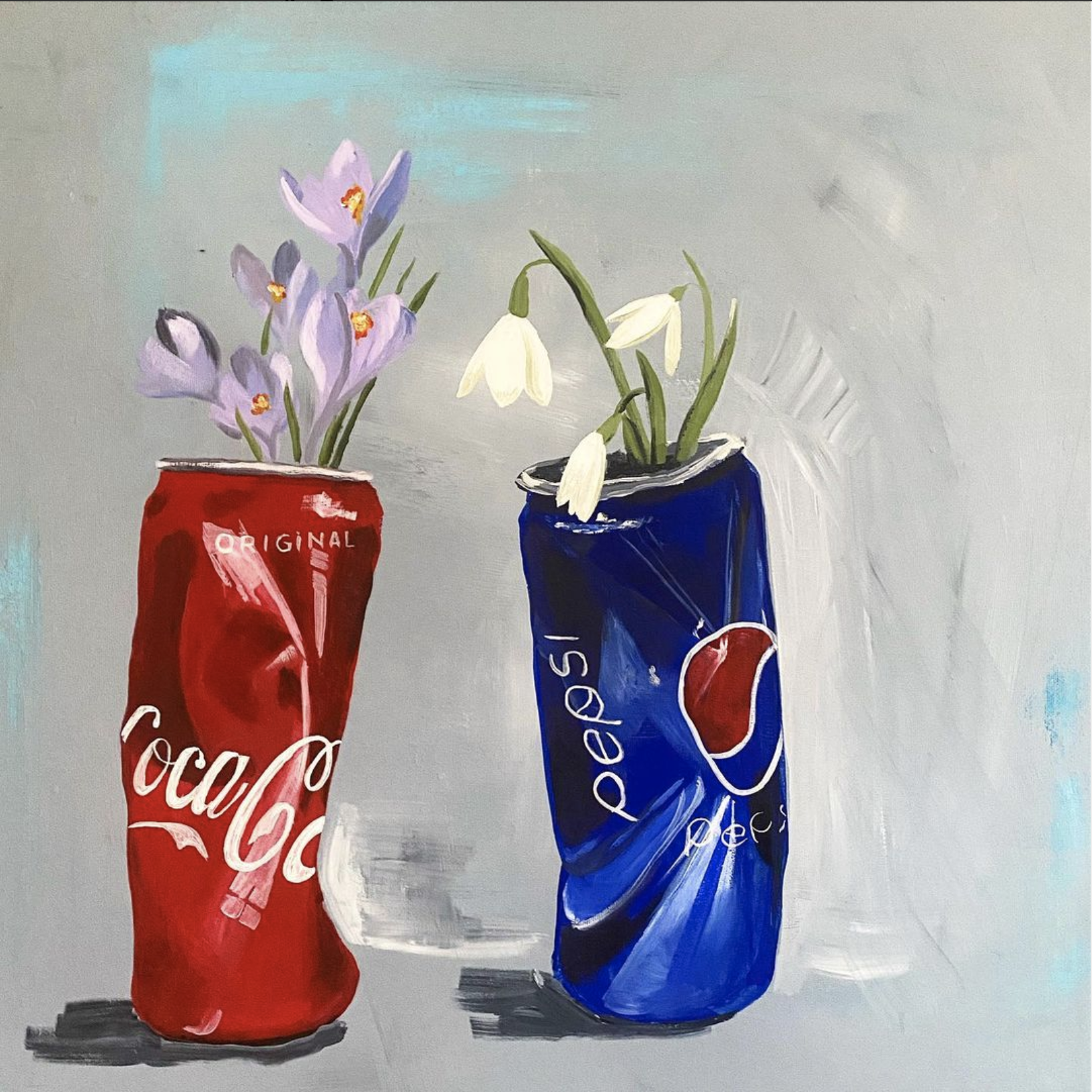 70X70cm, acrylic on canvas, sold