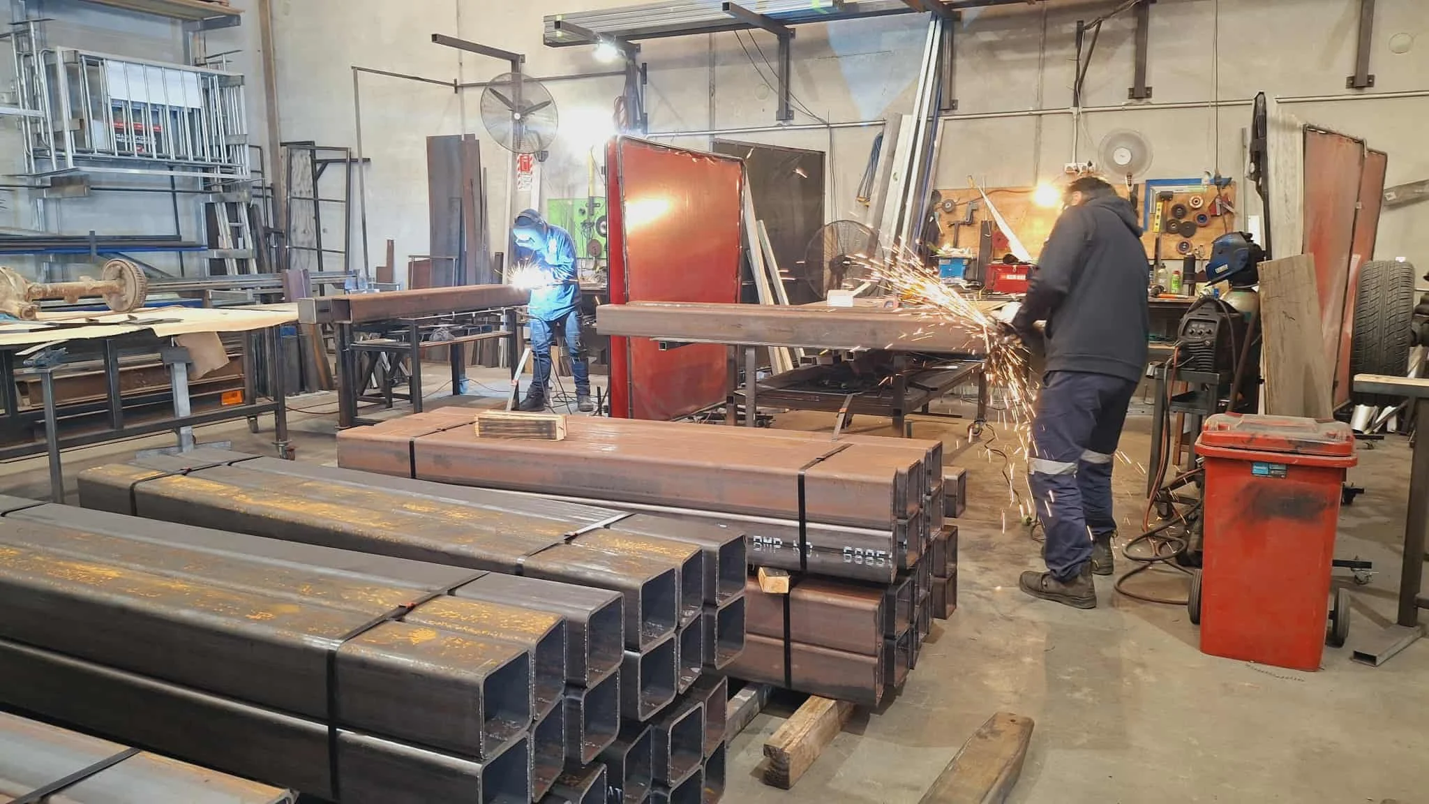Steel Fabricators in Silverdale workshop