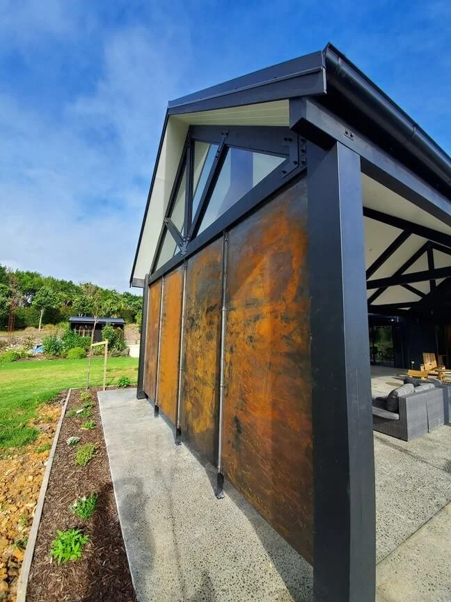 corten outdoor feature screens