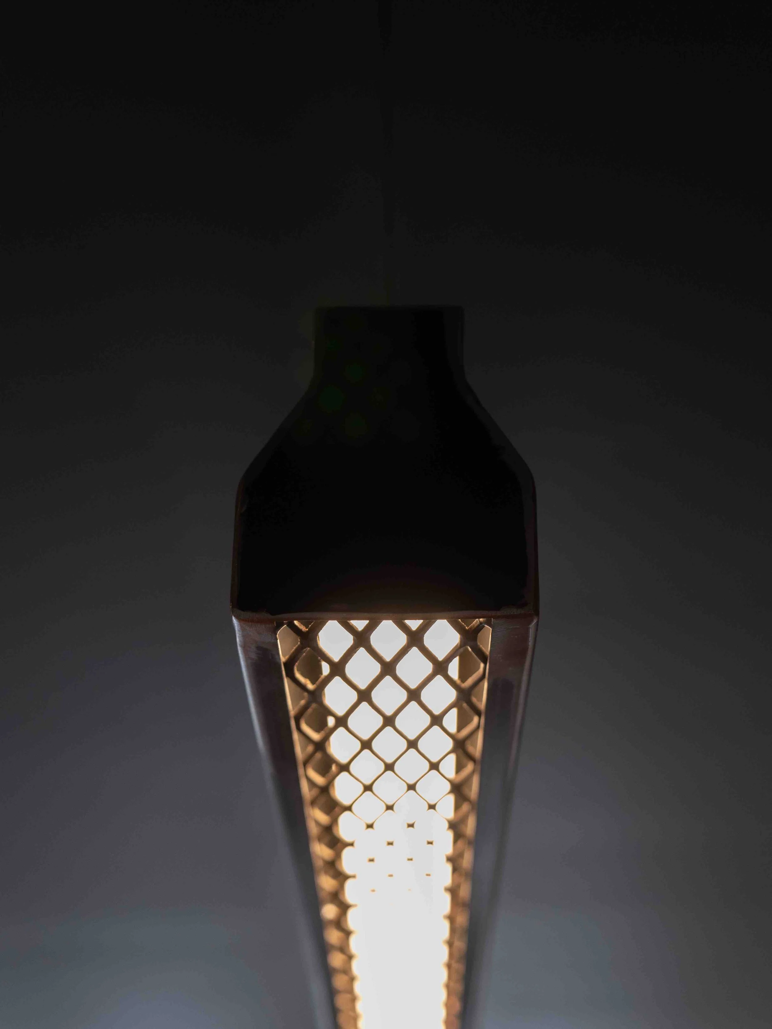 Steel and Mesh Fluorescent Light Cover
