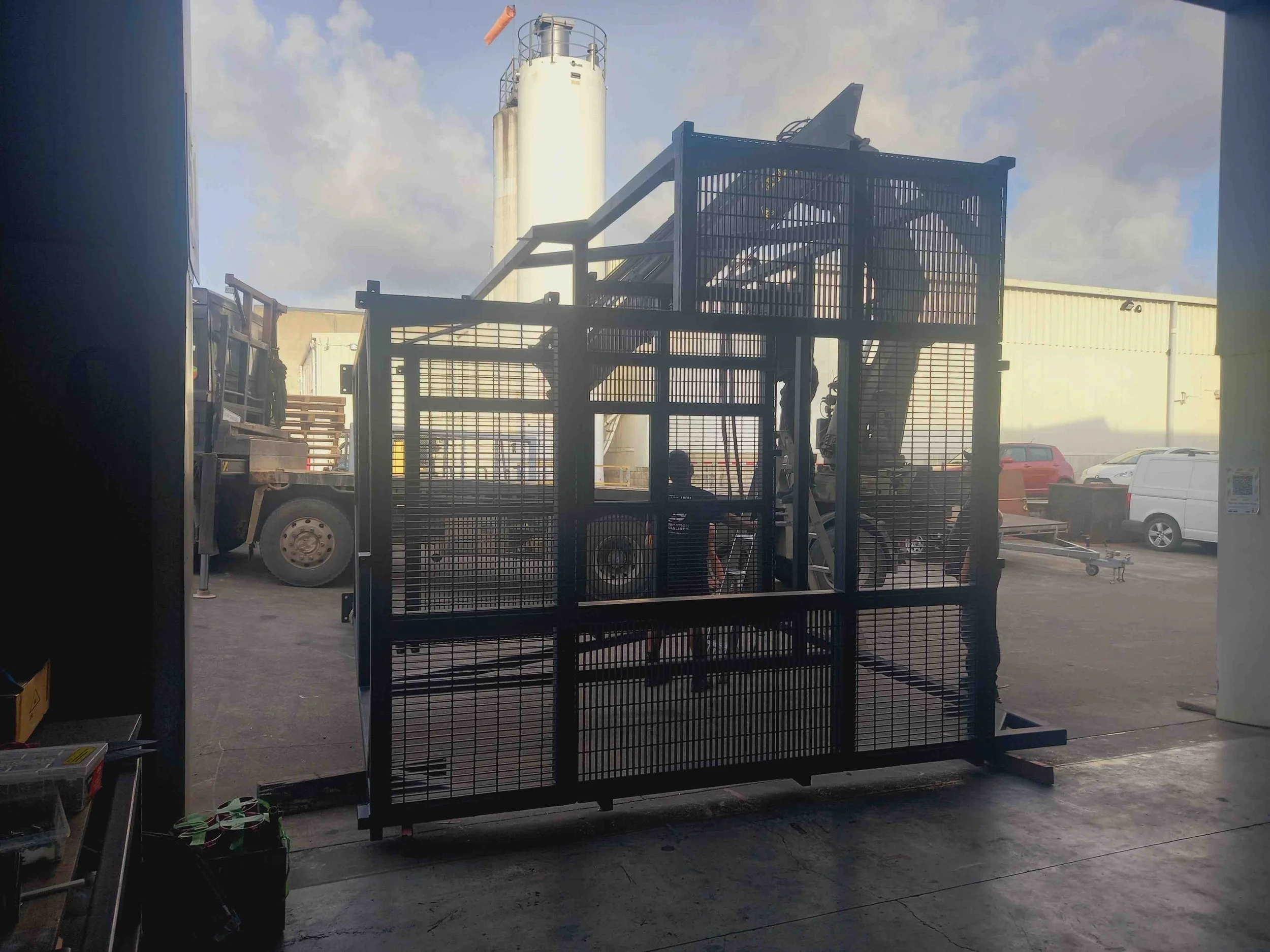 custom industrial steel frame and panels auckland