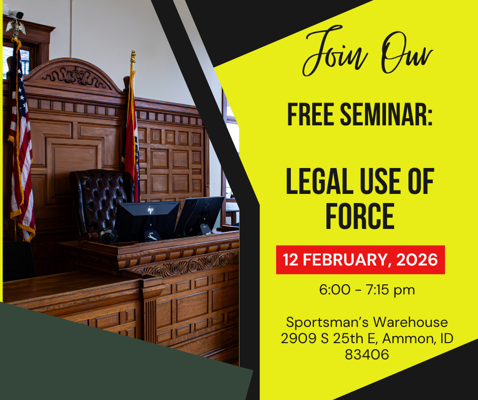 USCCA Seminar: When You Can Use Force 