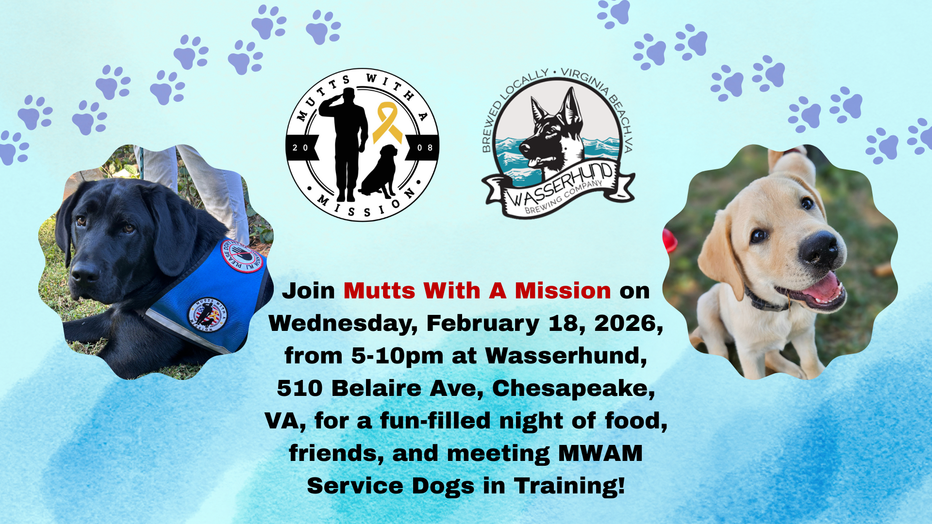 Fundraiser at Wasserhund in Chesapeake