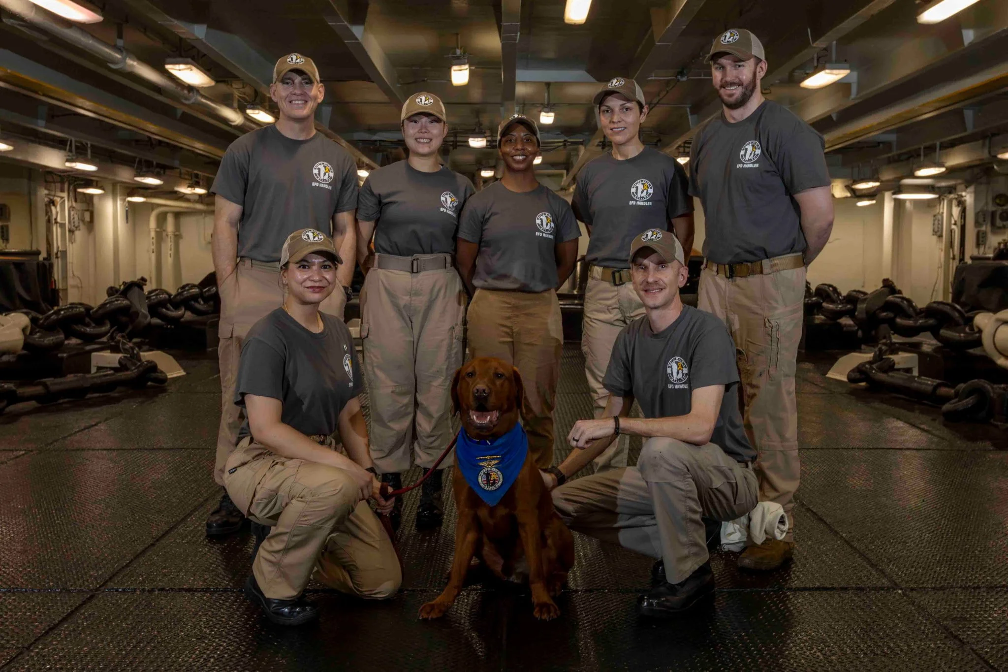 Captain Fathom: the only dog on the USS Abraham Lincoln