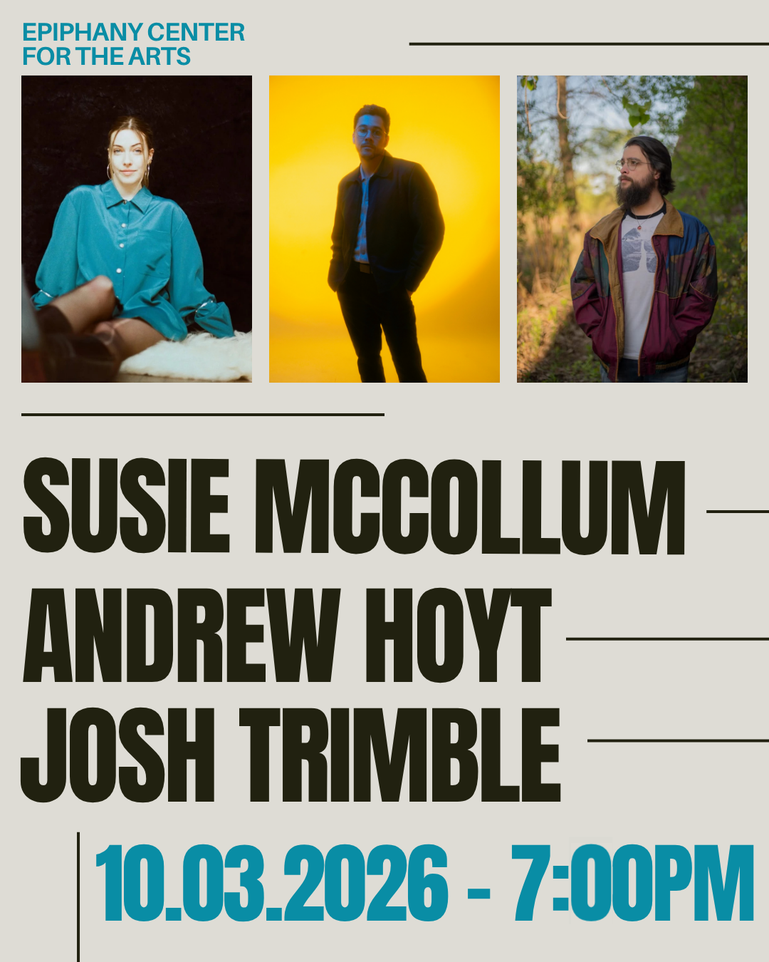 10.03.26 | Epiphany Center with Andrew Hoyt + Josh Trimble