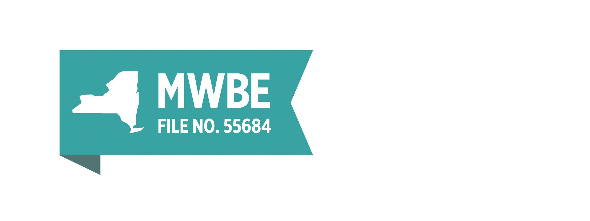 Flag icon with MWBE number 55684 and Ethics in Business Logo