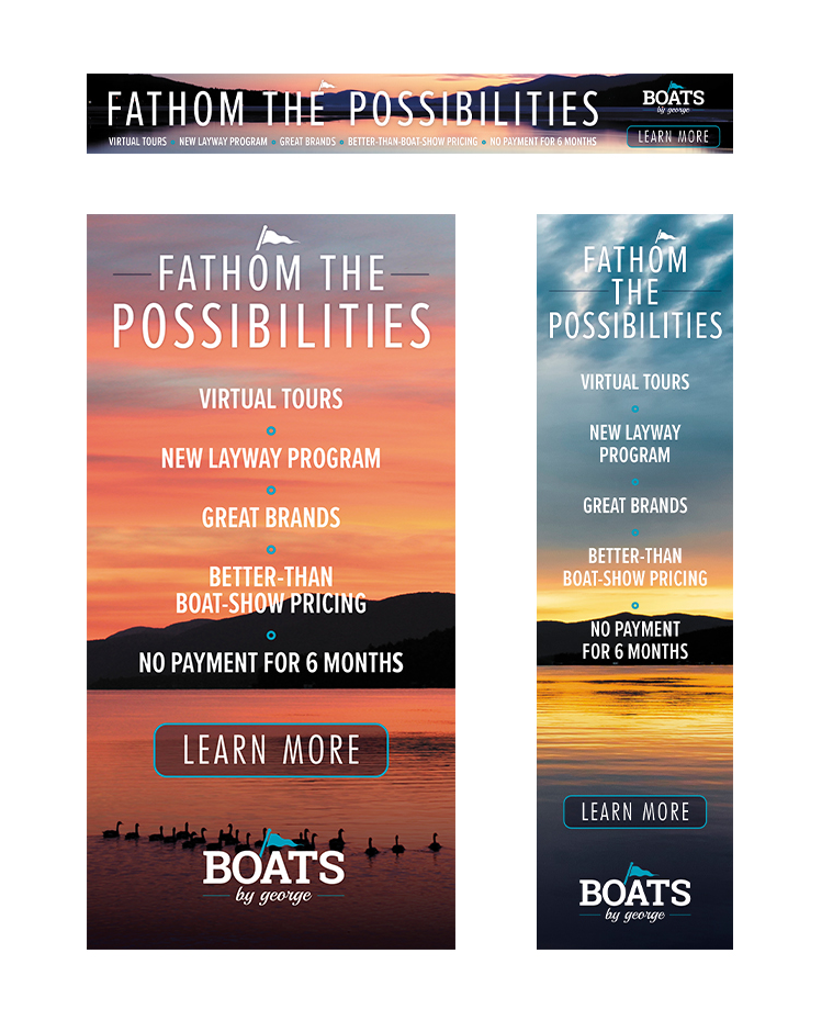Boats By George — Trampoline Design | Award Winning Women-Owned Agency