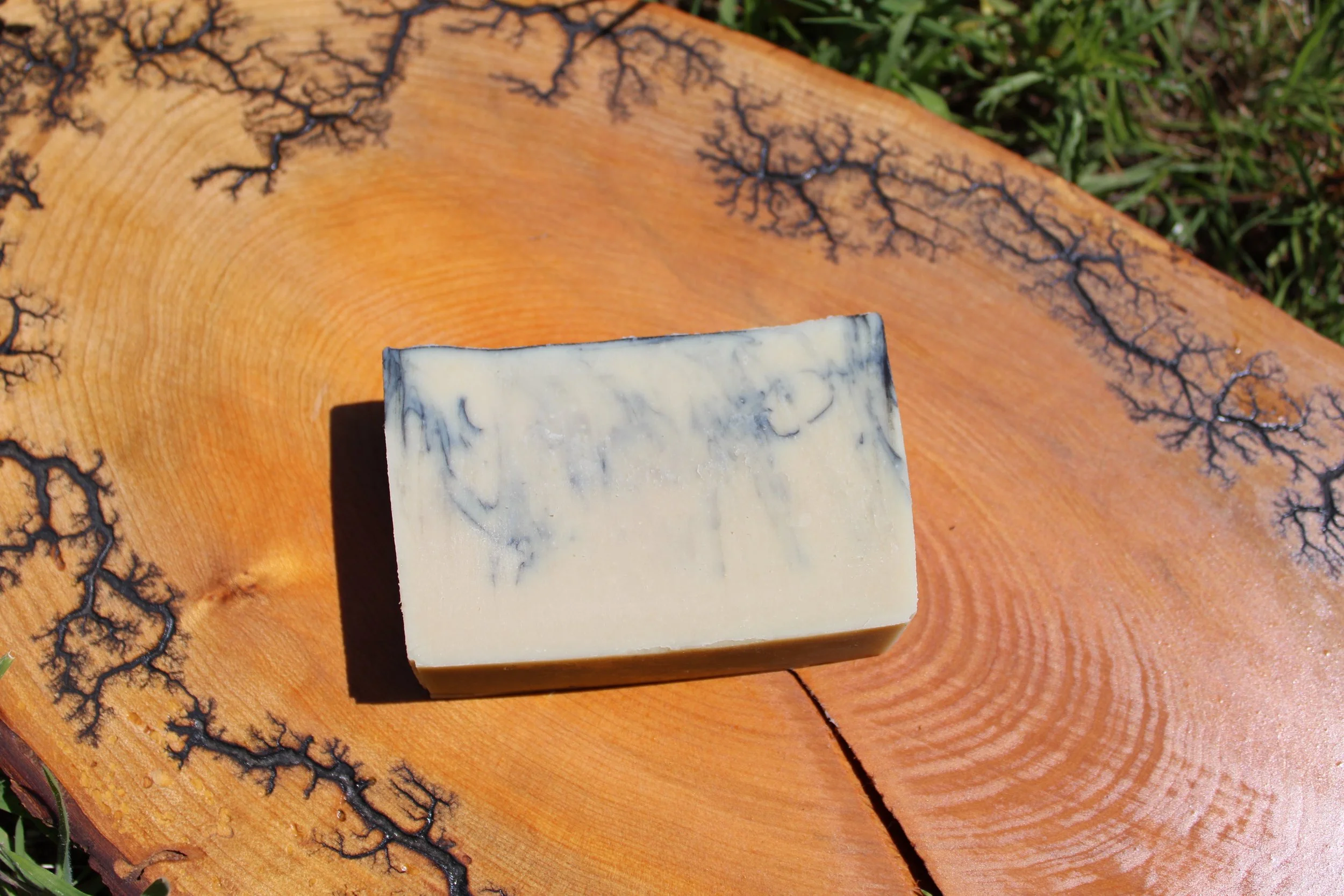 Goat Milk Soap made with charcoal and bentonite clay for sale at Westwood Color