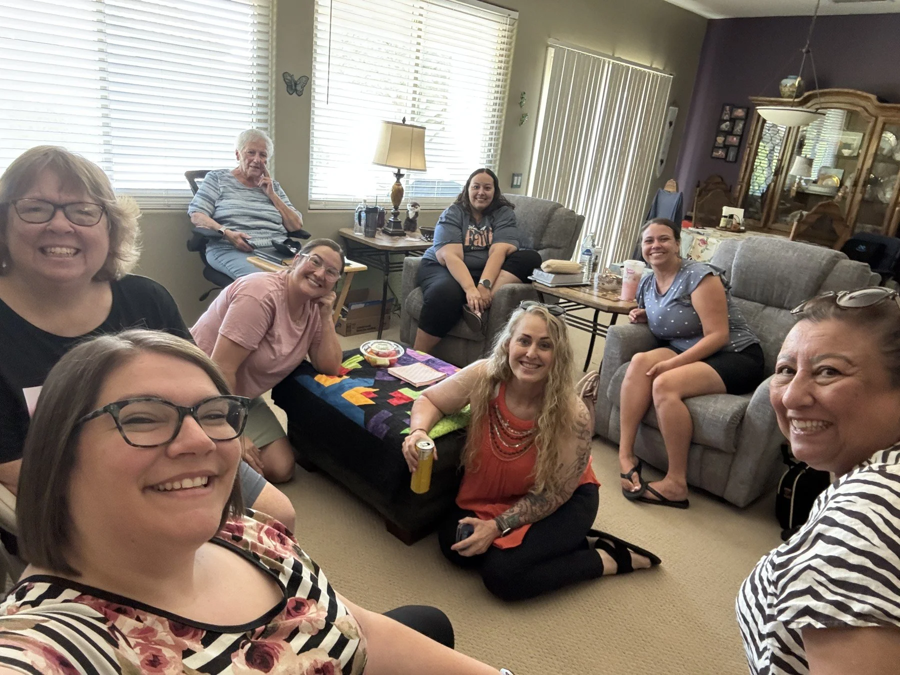 Church members sharing time together at a Restoring Hope home group.
