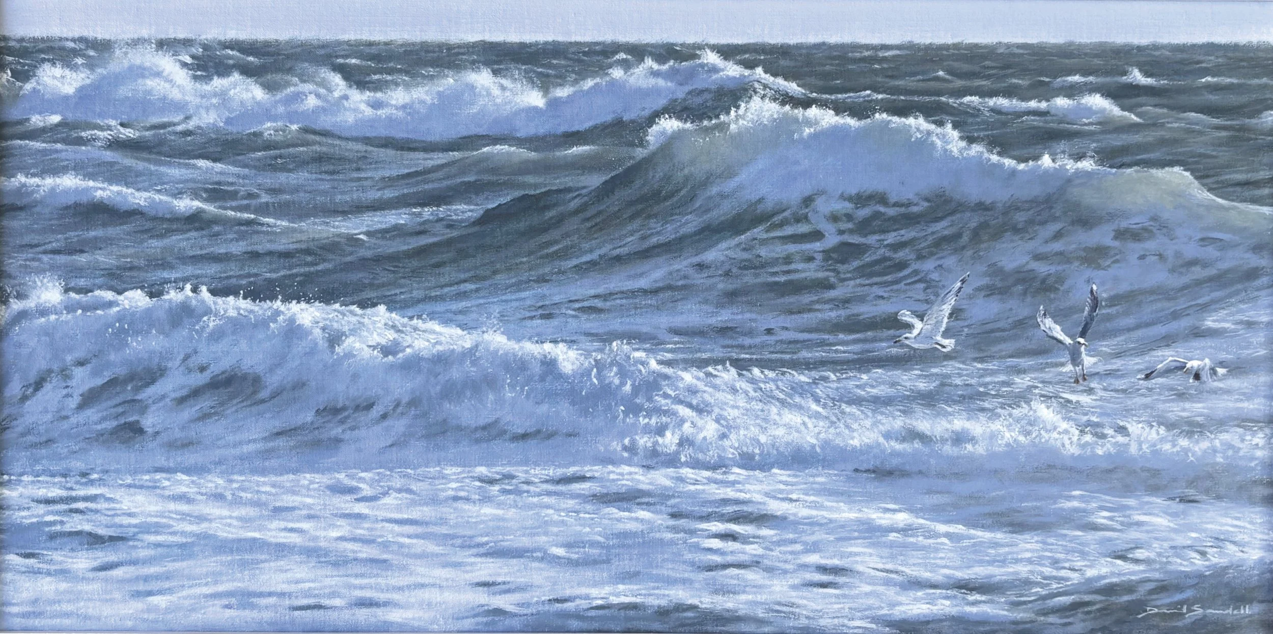 Breaker Dancing - oil on linen panel