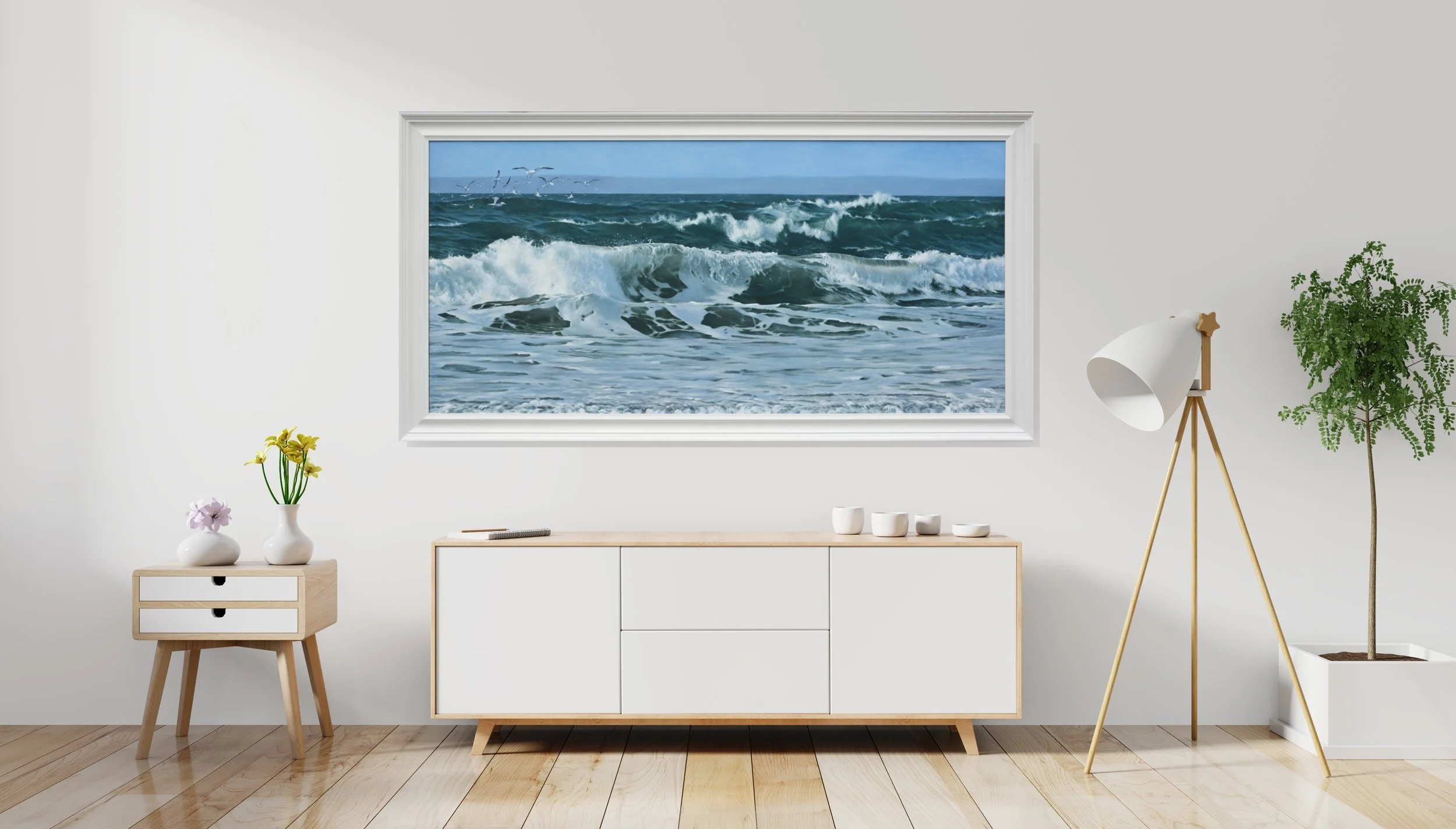 Church Cove II - 70 x 150cm oil on linen