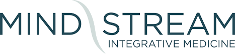 Logo of Mind Stream Integrative Medicine with stylized wave design
