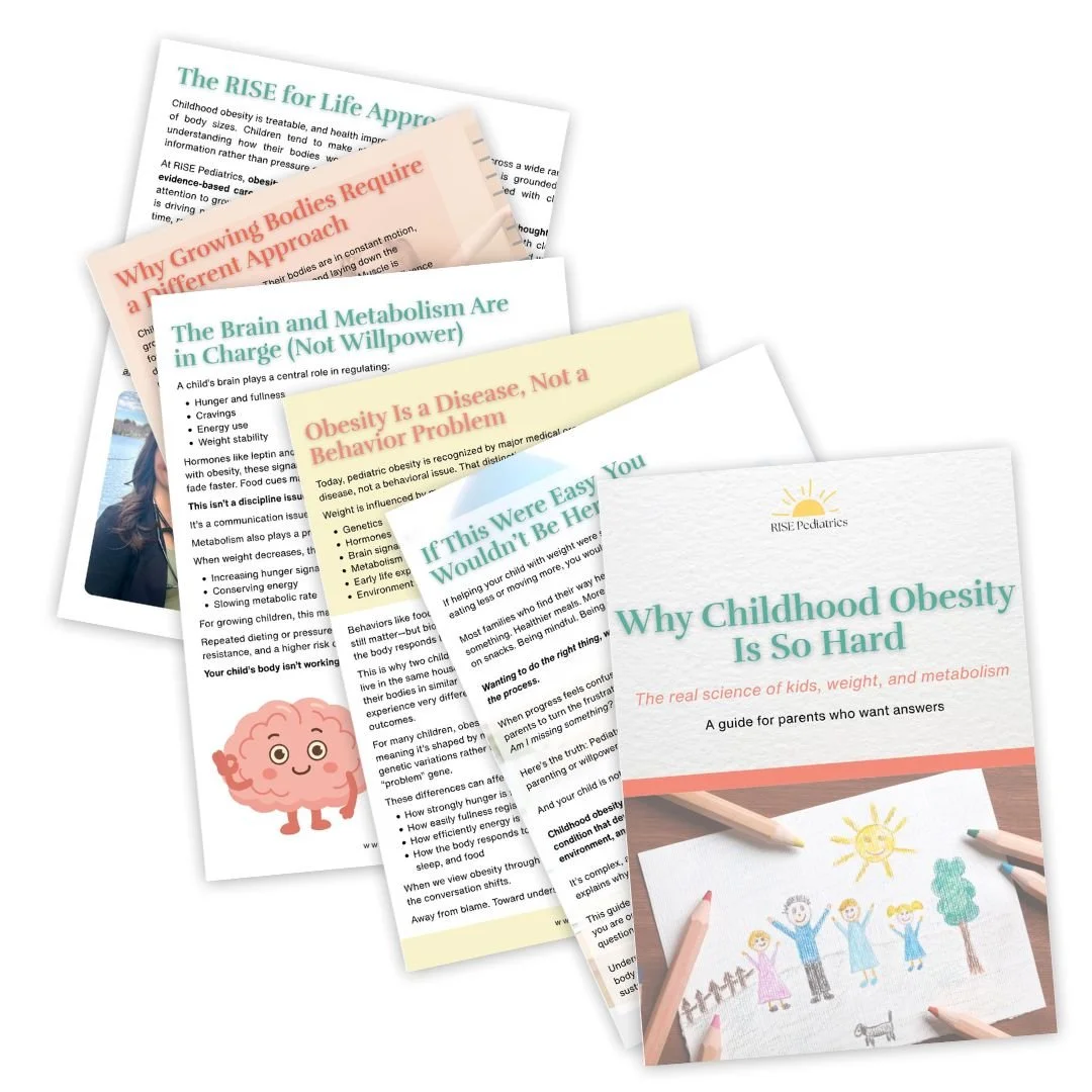 Mock up of patient resource "Why is Childhood Obesity So Hard"