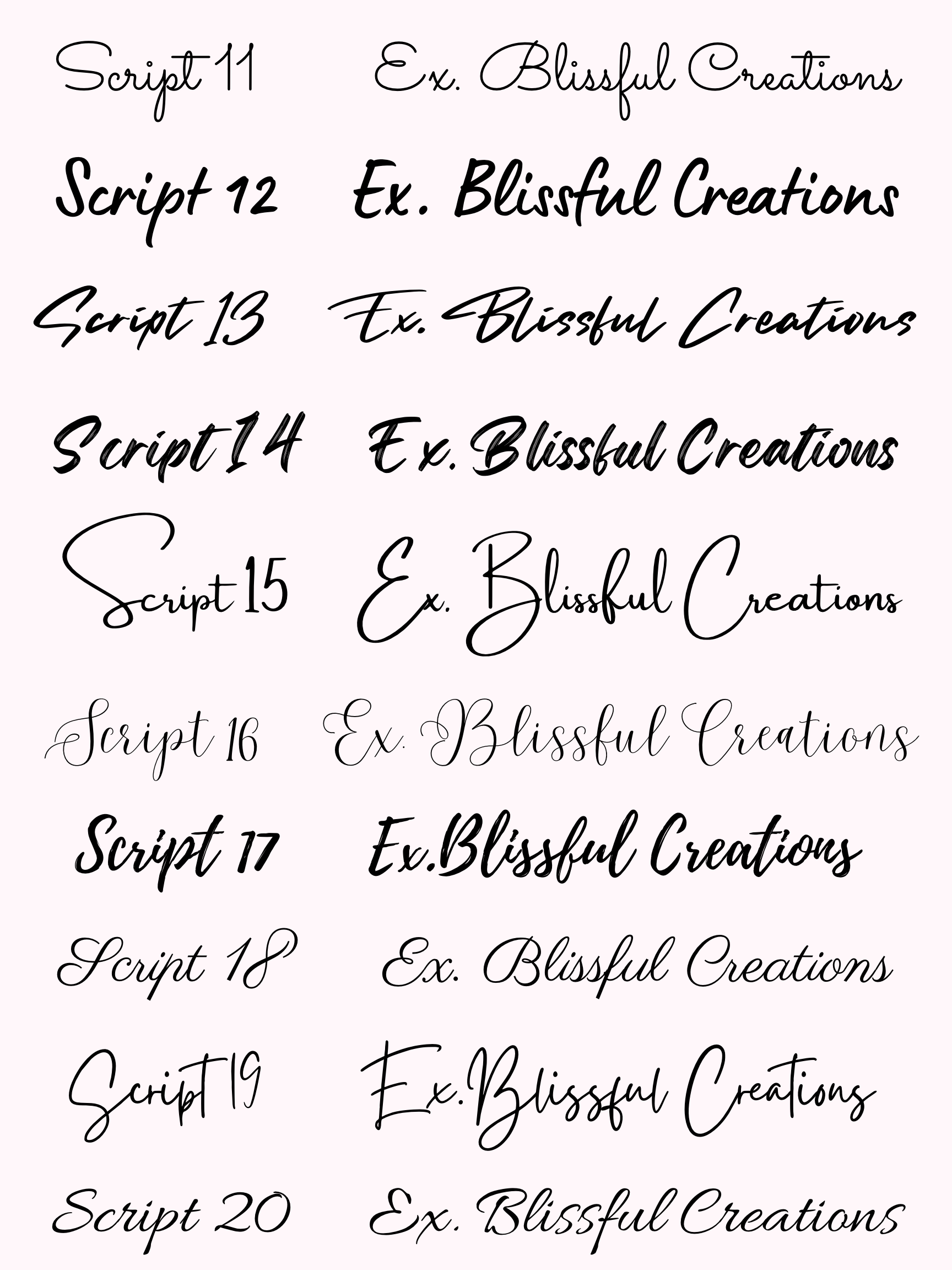 Customs | Create Your Bliss — Blissful Creations