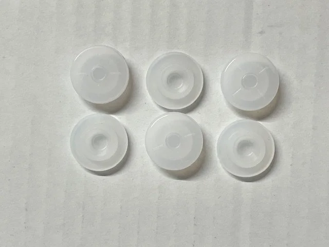 Silicone Vial Stopper, Clear, 20mm, Qty. 1000