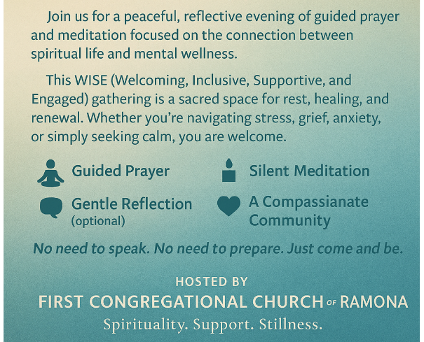 WISE Prayer and Meditation Gathering