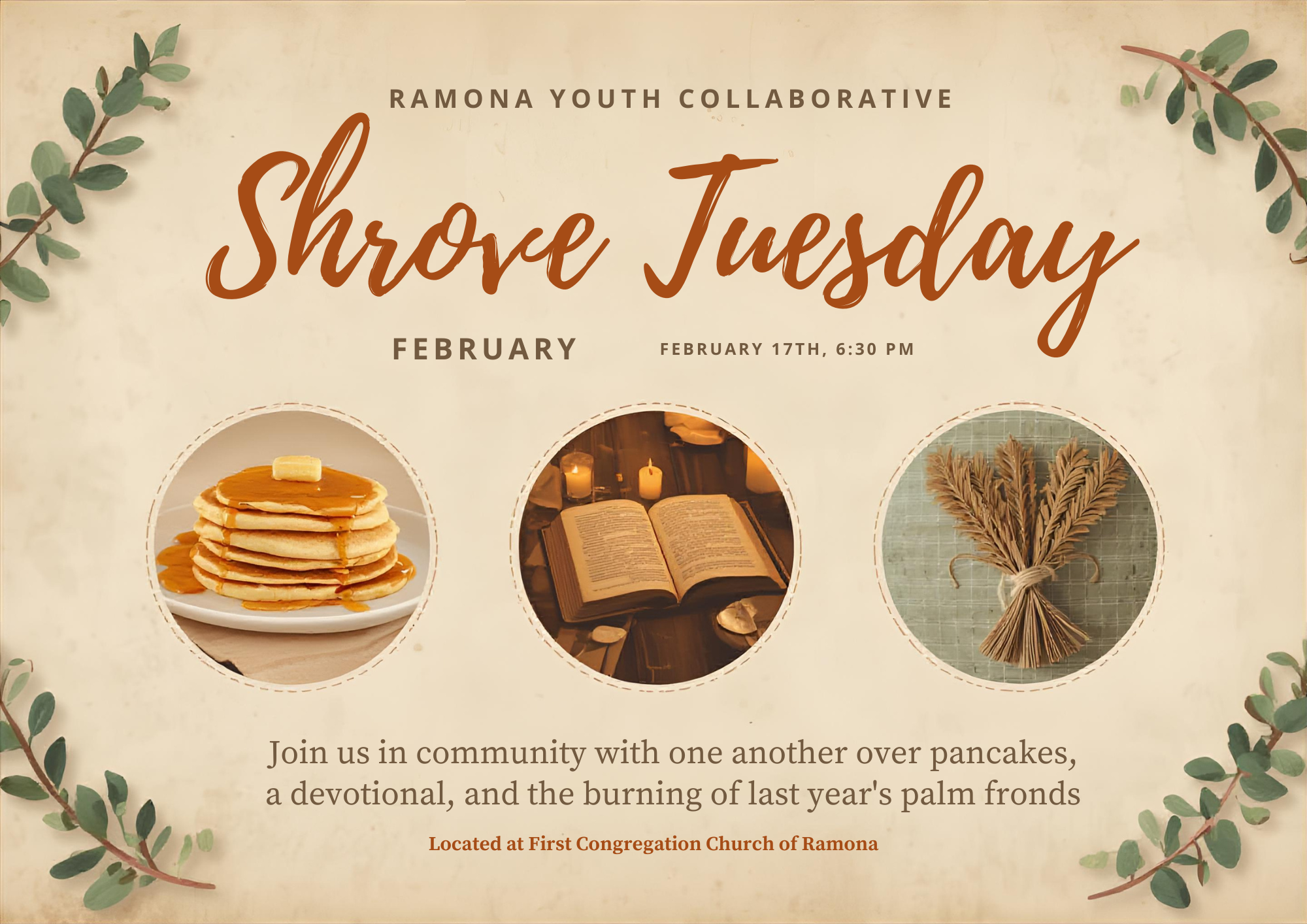 Shrove Tuesday Pancake Dinner