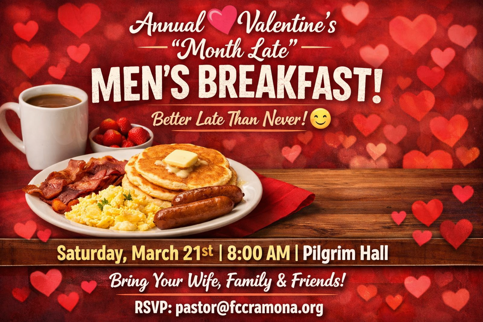 Annual Valentine’s Day Men’s Breakfast