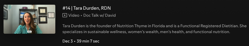 Doc Talk with Dr. David (Episode 14)
