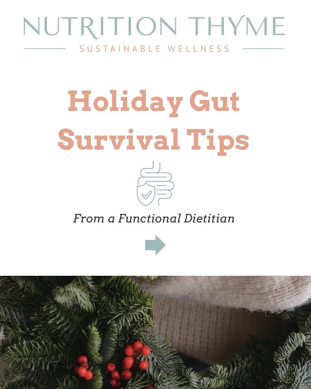 Holiday gatherings don&rsquo;t have to = gut discomfort ❌ 

A few simple, supportive habits can go a long way when it comes to digestion, energy, and feeling like yourself during the holidays. These aren&rsquo;t rules, just gentle tools we often reco