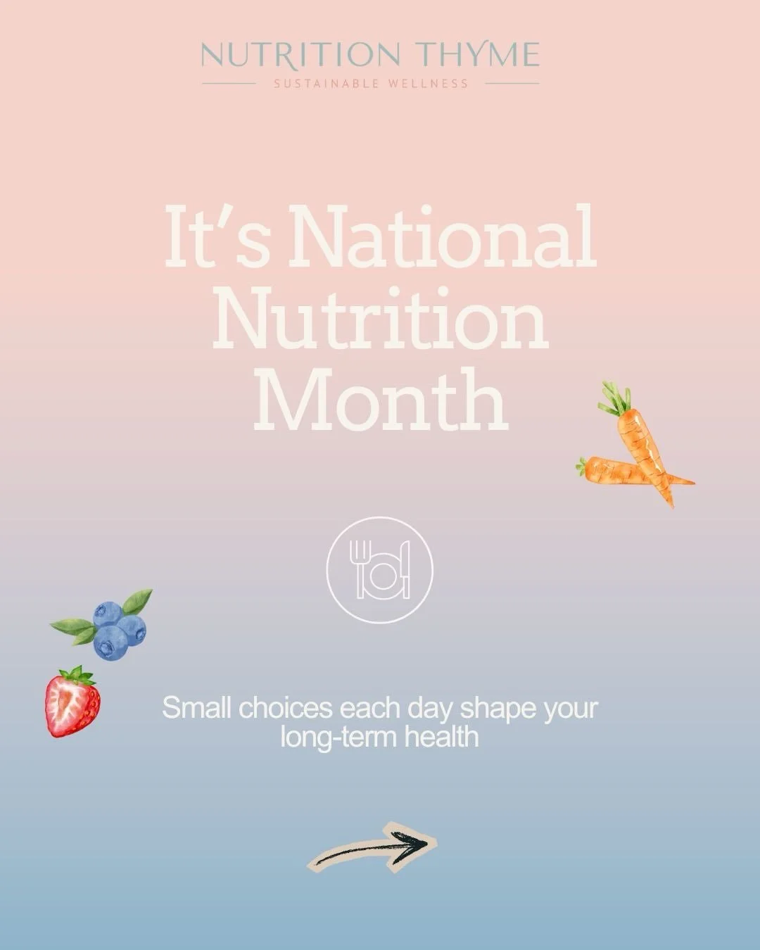 March is National Nutrition Month 🥦

It&rsquo;s a reminder that nutrition plays a powerful role in how we feel, function, and show up in our daily lives. The food we eat supports our energy, digestion, hormones, immune system, and long-term health.
