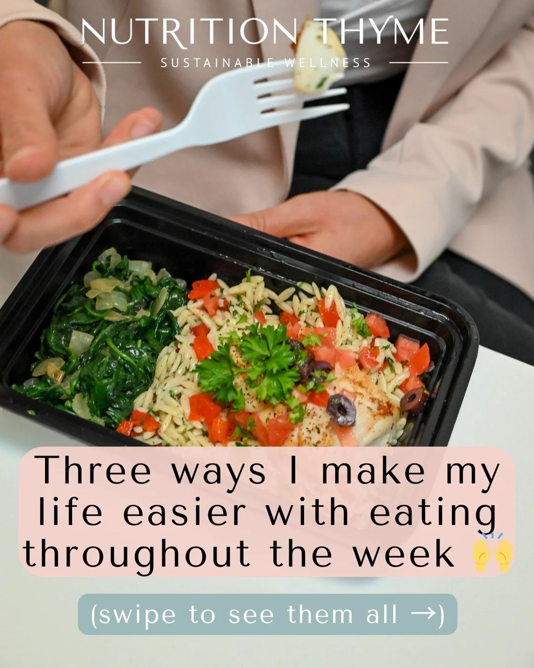 Three ways I make my life easier with eating throughout the week 🙌

Because nourishing your body shouldn't feel like a second job (it should feel like second nature)

I used to hit 4pm R A V E N O U S, staring into the fridge like it owed me answers