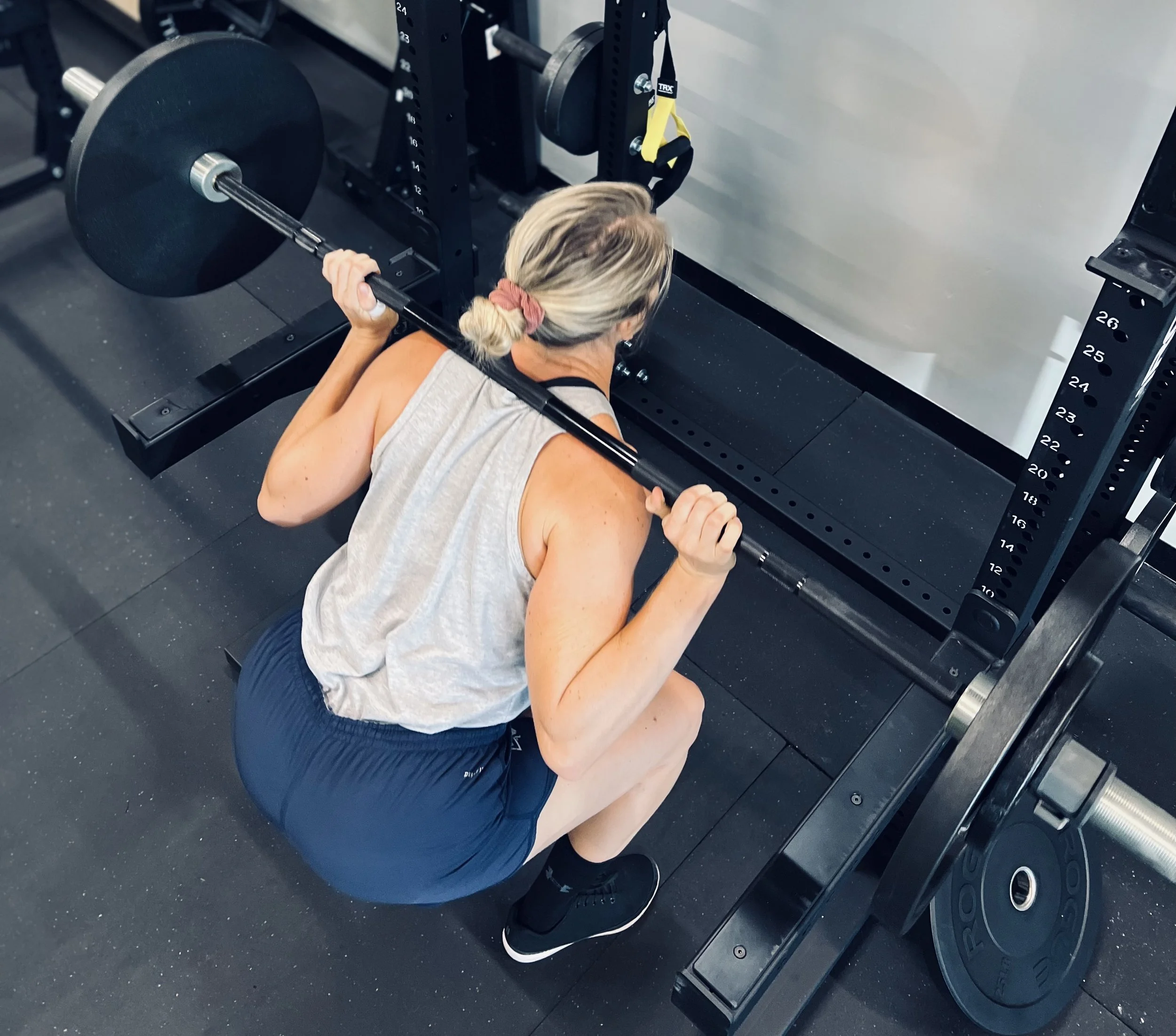 Becka Reppin' Out Back Squats