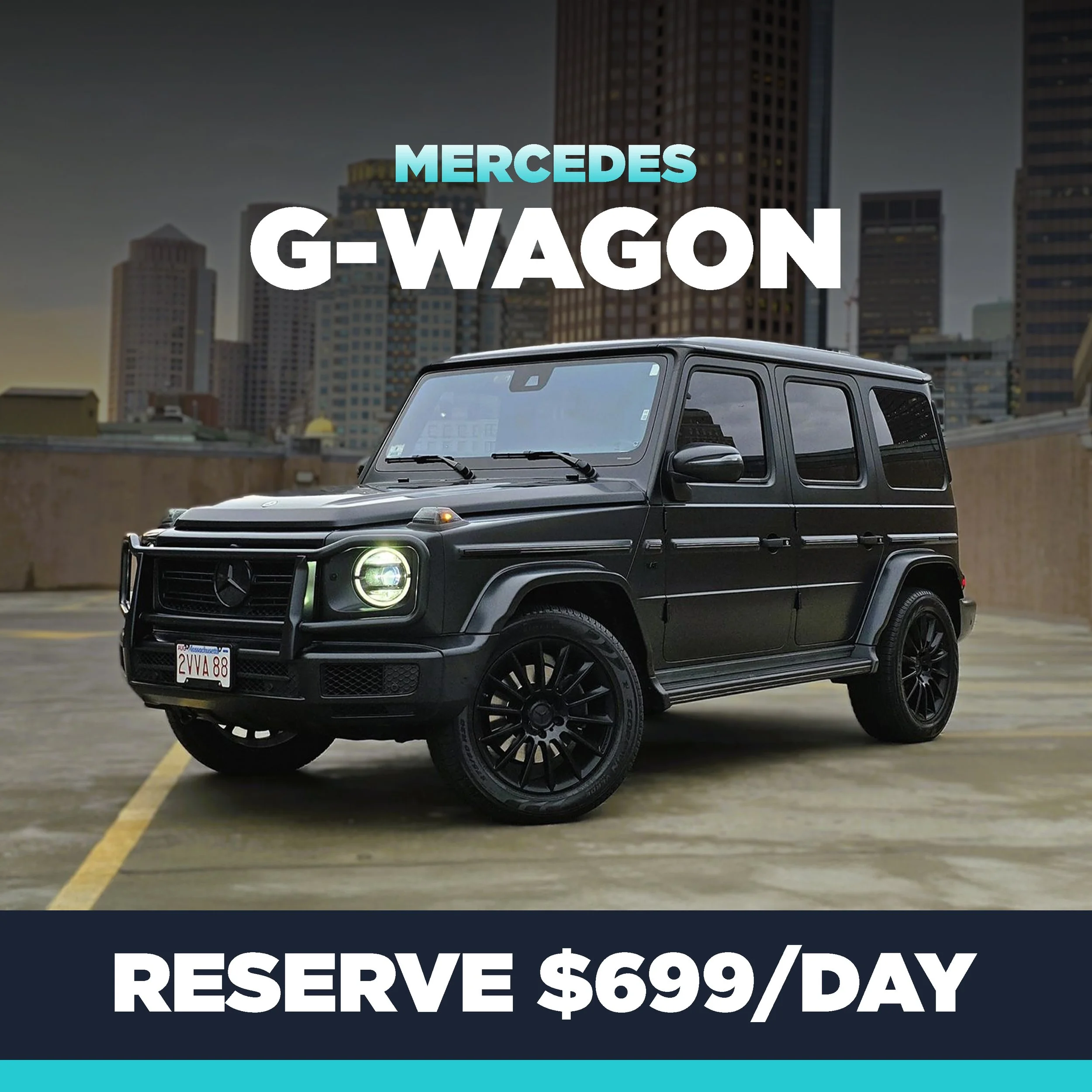 MERCEDES GWAGON RENTAL CAR AND LUXURY RENTAL CAR IN BOSTON MASSACHUSETTS