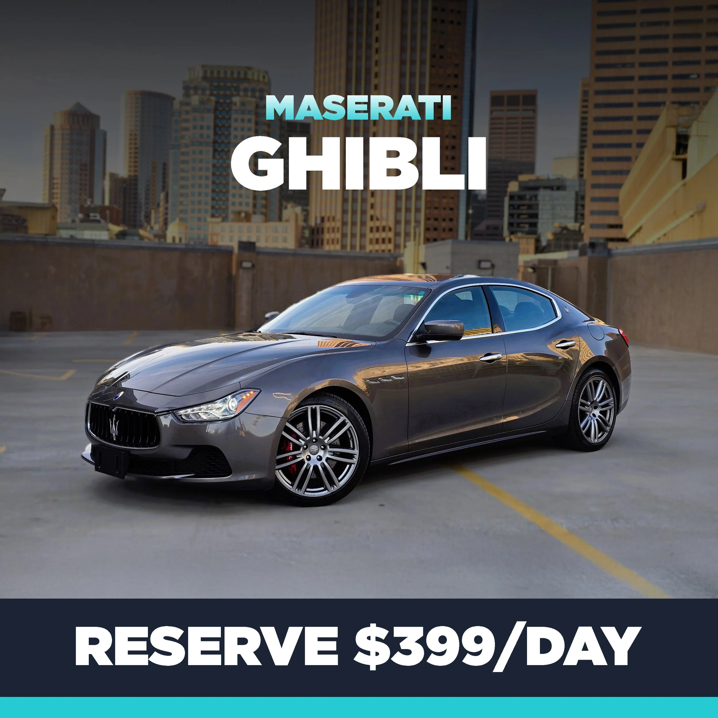 MASERATI GHIBLI RENTAL CAR AND LUXURY RENTAL CAR IN BOSTON MASSACHUSETTS