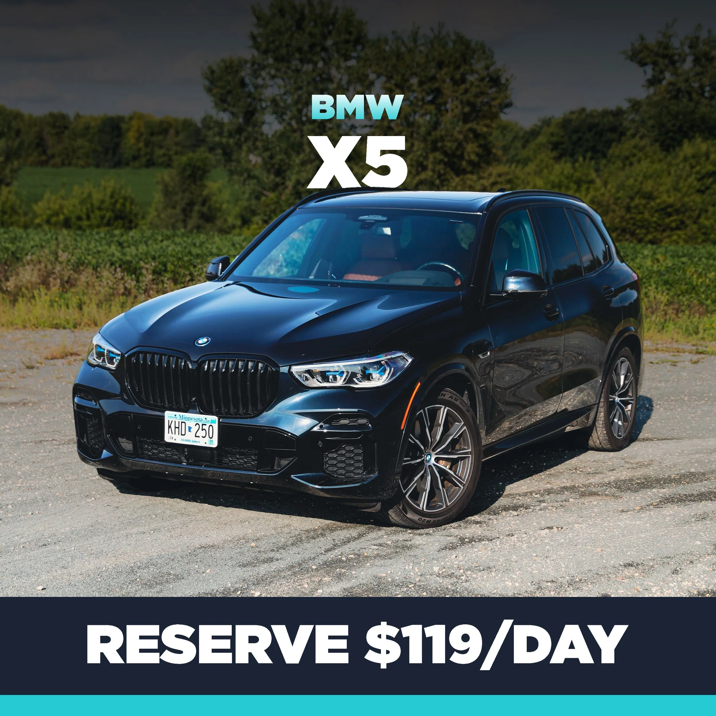BMW X5 RENTAL CAR AND LUXURY RENTAL CAR IN MINNEAPOLIS MINNESOTA