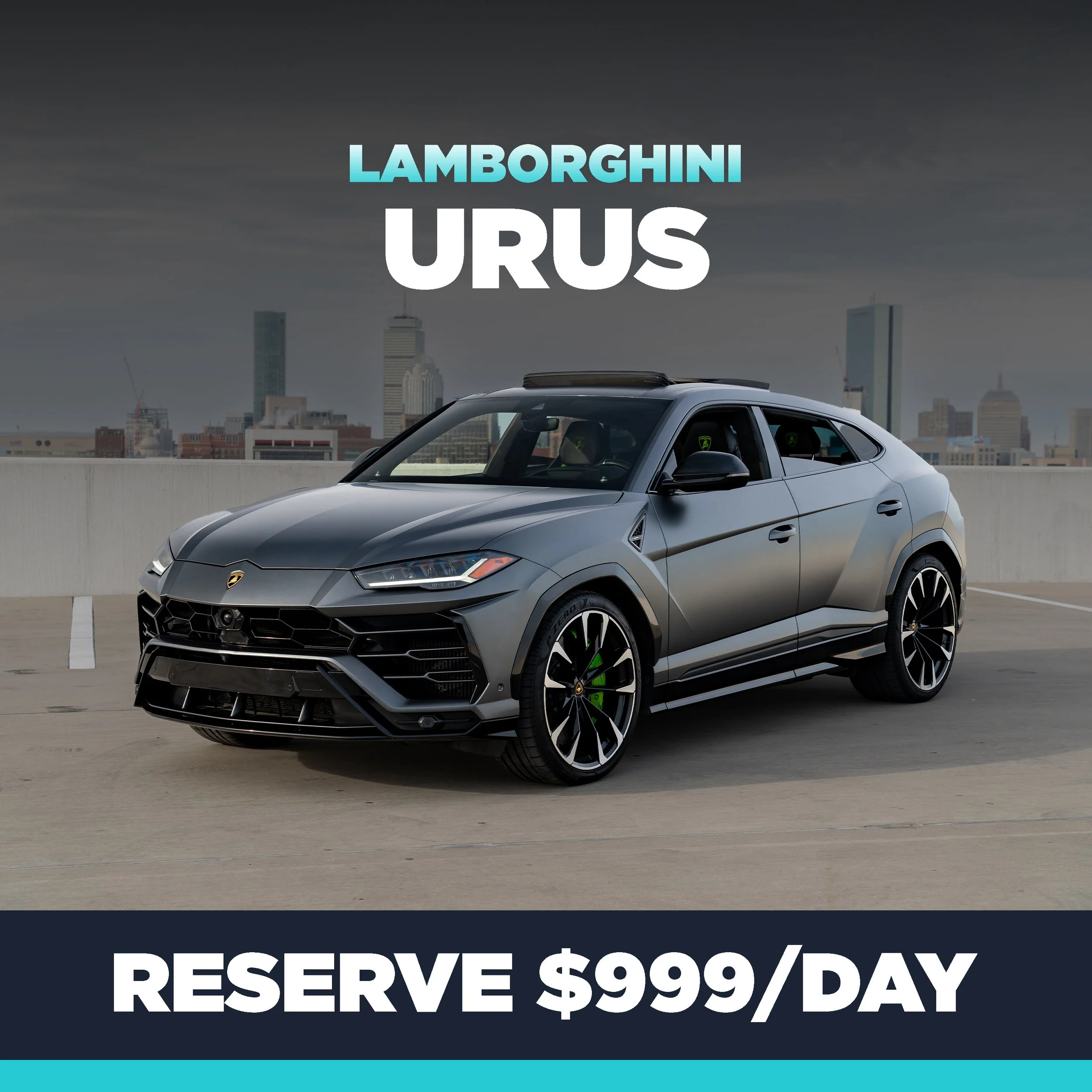 LAMBORGHINI URUS RENTAL CAR AND SPORTS CAR RENTAL IN BOSTON MASSACHUSETTS